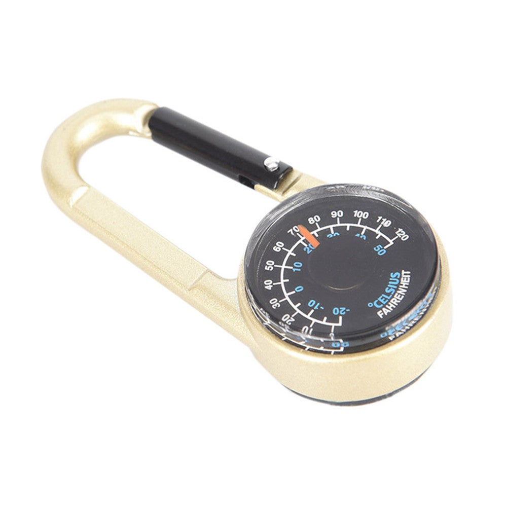 Outdoor Multifunctional Hiking Metal Carabiner Mini Compass