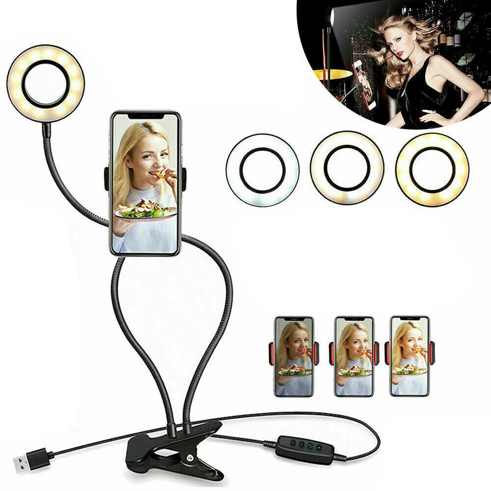 LED Ring Light With Stand For Live Streaming -10 - 26cm