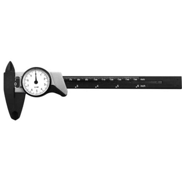 Vernier Calipers 0 150Mm Portable Plastic Table Vernier Caliper Black