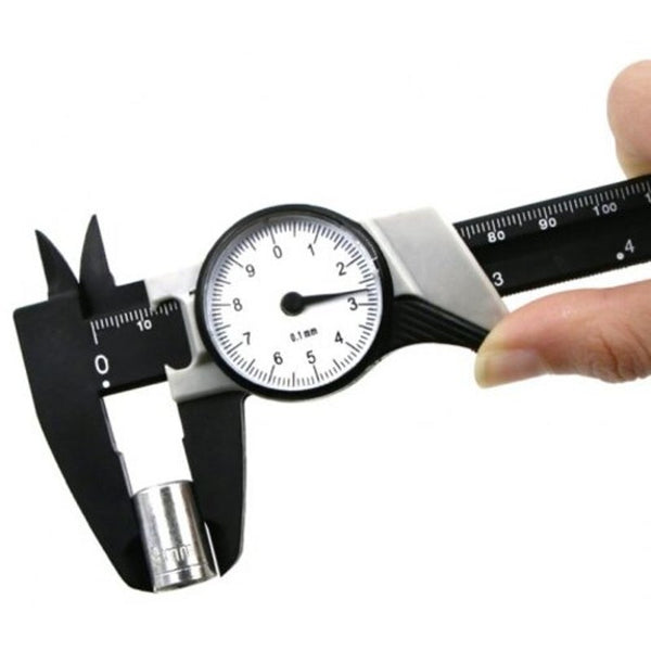 Vernier Calipers 0 150Mm Portable Plastic Table Vernier Caliper Black