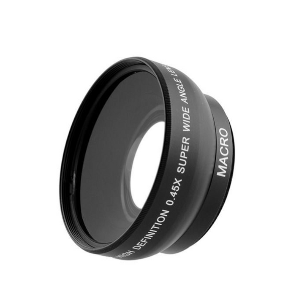 Lenses 0.45X 52Mm Super Wide Angle Fixed Focus Lens For Canon Nikon Pentax Sony Minolta With 18 55M