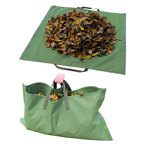 Garden Waste Bags Garden Leaf Storage Outdoor Lawn Yard Waste Tarpaulin Container Recyclable Heavy Duty Garbage Tote Bags