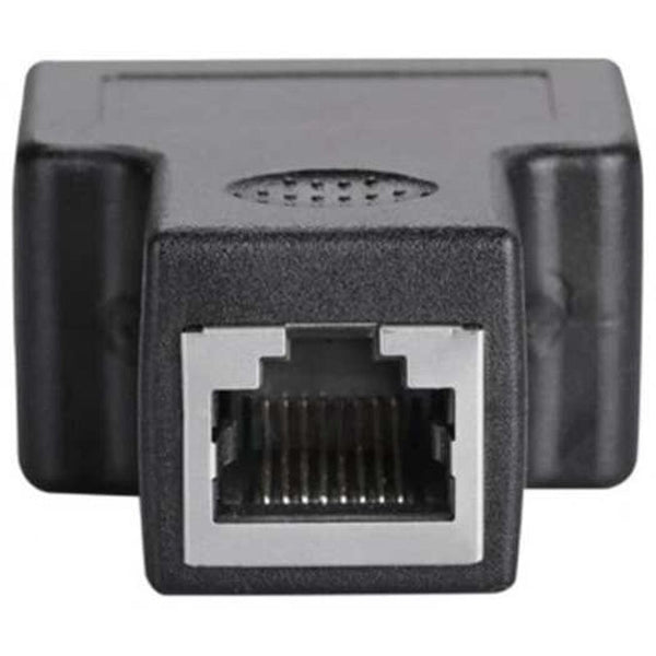 Ethernet Cables (RJ 45/8P8C) 1 In 2 Rj45 Ethernet Adapter Converter Splitter Black