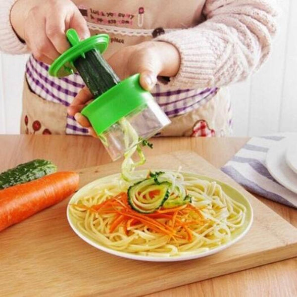 Spiralgrater Carrot Cucumber Slicer Vegetable Fruit Cutter Tool Green