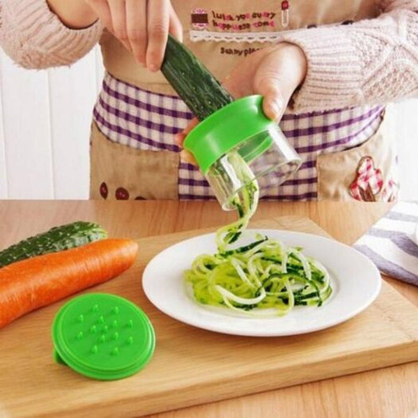 Spiralgrater Carrot Cucumber Slicer Vegetable Fruit Cutter Tool Green