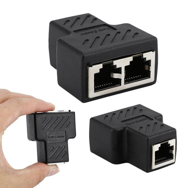 Ethernet Cables (RJ 45/8P8C) 1 To 2 Lan Ethernet Network Splitter Adapter Connector Rj45 Extender Plug Adaptador