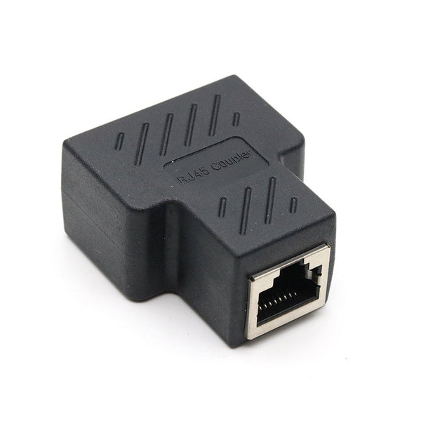 1 To 2 Ways Lan Rg45 Cat6 Cat5e 8P8c Stp Shielded Ethernet Network Cable Rj45 Female Splitter Connector Adapter