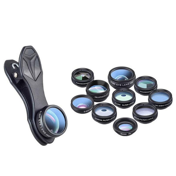 Camera Lenses 10 In Cell Phone Kit Wide Angle And Macro