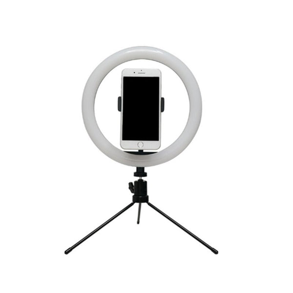 10 Inch Desktop Ring Light Fill Live Selfie With Metal Bracket On Camera Video A