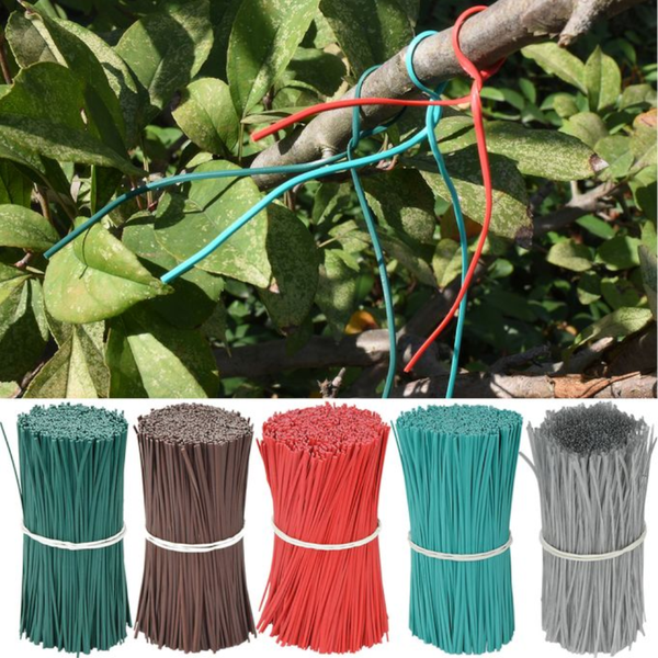 Plant Ties & Supports 100Pcs Reusable Gardening Cable Ties Twist Climbing Vines