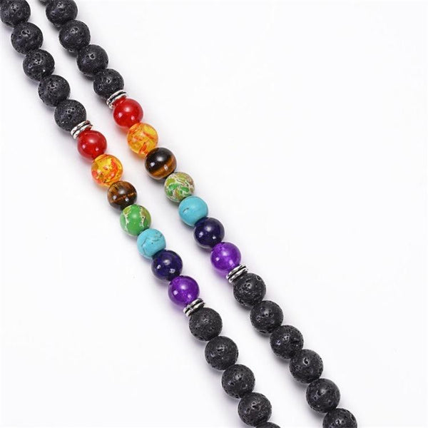 Necklaces & Pendants Volcanic Stone Chakra Bead Bracelet Necklace