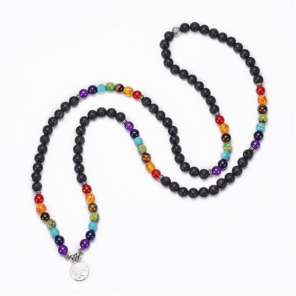 Necklaces & Pendants Volcanic Stone Chakra Bead Bracelet Necklace