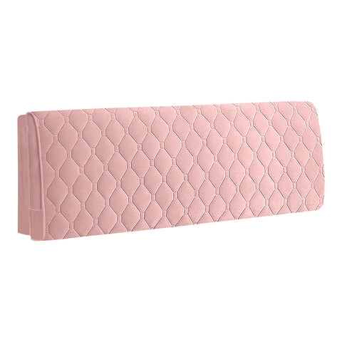 Headboards & Footboards Headboard Cover Pink Diamond Pattern Super Soft Smooth Quilted Velvet Bed Protector 100X70cm