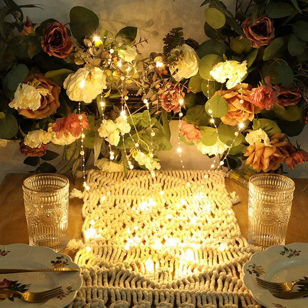 String Lights Indoor 10M 100Led Beads Battery Powered Copper Wire