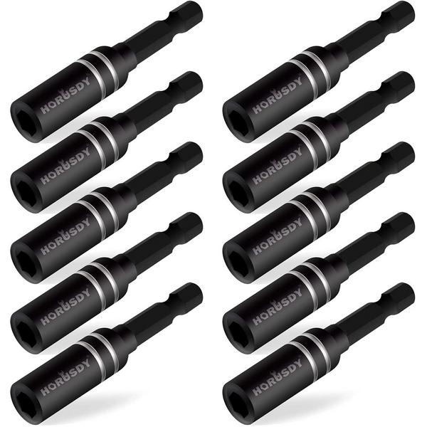 Screwdrivers & Nutdrivers 10Pc Magnetic Extension Socket Drill Bit Holder 1/4" Hex Screwdriver Nut Driver