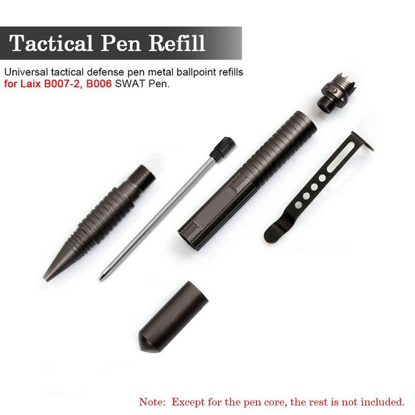 Pens & Writing Instruments 10Pcs Tactical Pen Refills Black Roller Ball