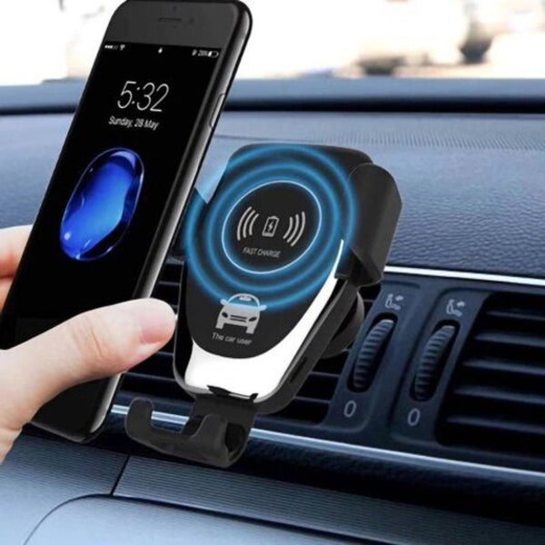 Chargers & Cradles 10W Qi Car Wireless Fast Charger Phone Holder Gravity Auto Bracket Mount For Iphone Xs Max S9 Black