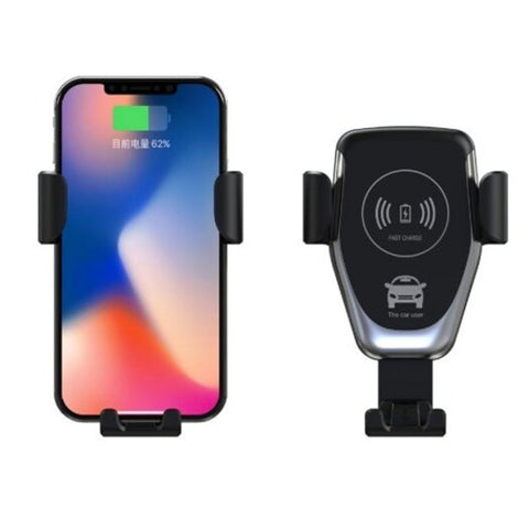 Chargers & Cradles 10W Qi Car Wireless Fast Charger Phone Holder Gravity Bracket Mount Black