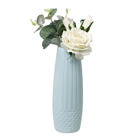 Vases Flower Vase Light Green Small Diamond Pattern Table Decor Home And Garden