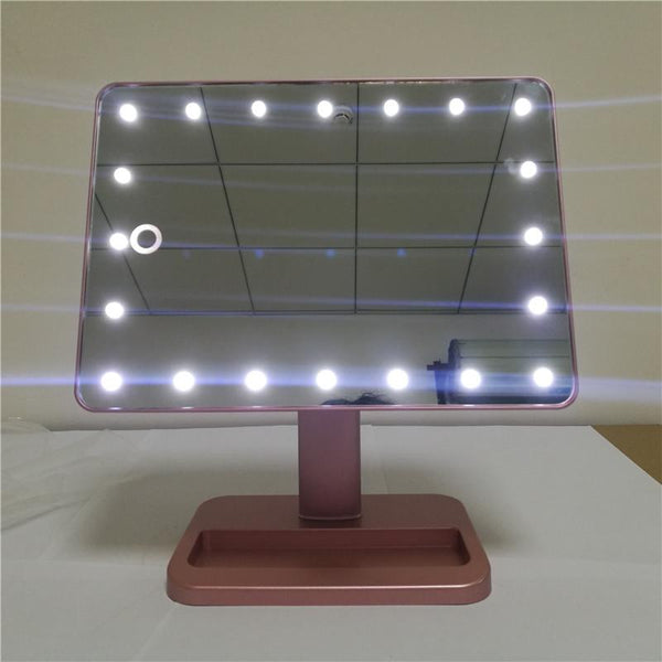 Makeup Mirrors Makeup Mirror With 20 Led Light Bluetooth Music Speaker 10X Magnifying Lights