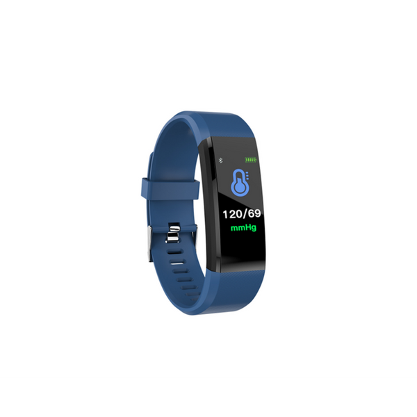 Smart Watches Plus Intelligent Hand Ring Heart Rate Blood Pressure Waterproof Step Motion Blue