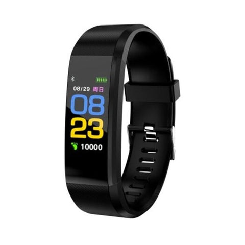 Smart Watches Plus Waterproof Sports Smart Band Color Screen Bluetooth Bracelets Black