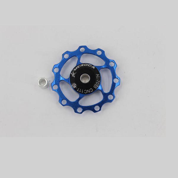 Rear Derailleurs 2Pcs Mountain Bike Rear Derailleur Pulley Jockey Wheel Road Guide 11T Blue