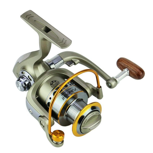 Reels 12 Axis Metal Head Fishing Reel Spinning Wheel Wooden Rocker Arm Sea Equipment Lc Series