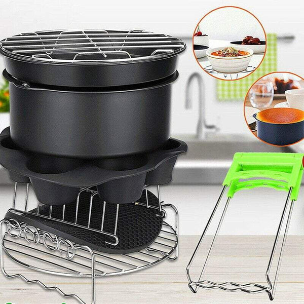 Air Fryer Accessories Kitchen Appliance 12Pcs Set 6Inch For Airfryer 2.5 6.8Qt