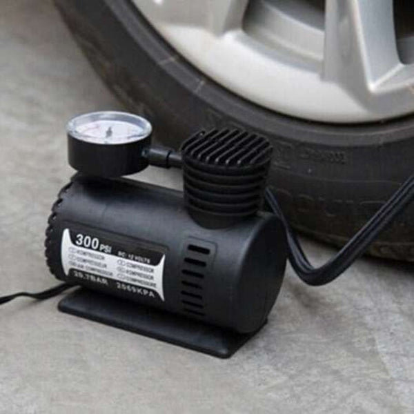 Air Compressors 12V Micro Air Pump For Car Tire Black