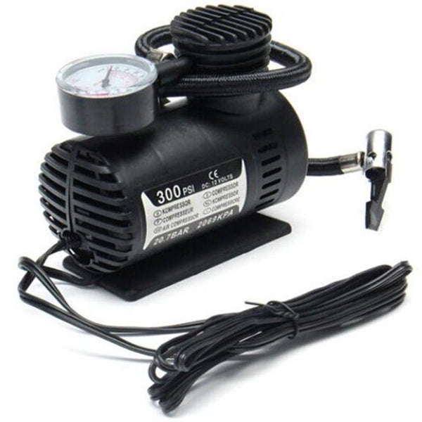 Air Compressors 12V Micro Air Pump For Car Tire Black