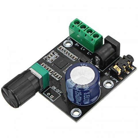 Development Kits & Boards 12V Mini Hi Fi Pam8610 Audio Stereo Amplifier Board X 10W Dual Channel Class Black