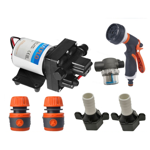 Water Filters 12V Sealflo Water Pump High Pressure Self Priming Rv Camping Boat 70Psi 11.3L/M