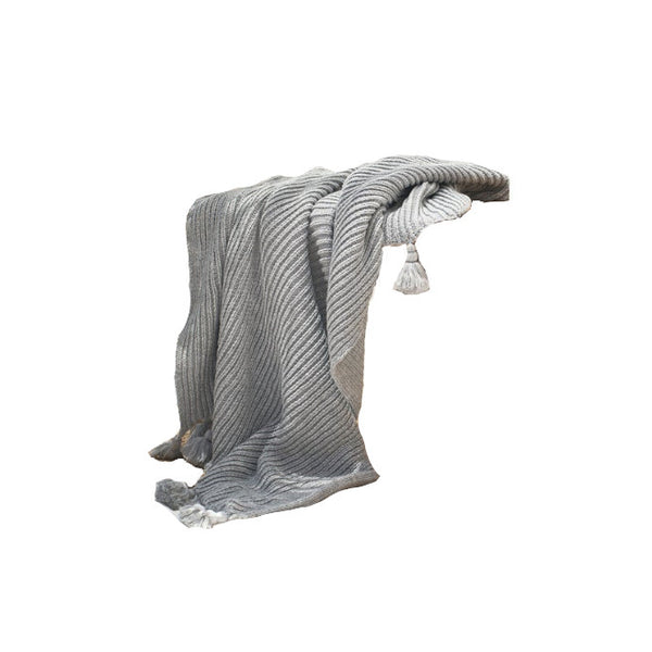 Blankets 130 X 160Cm Cozy Throw Grey