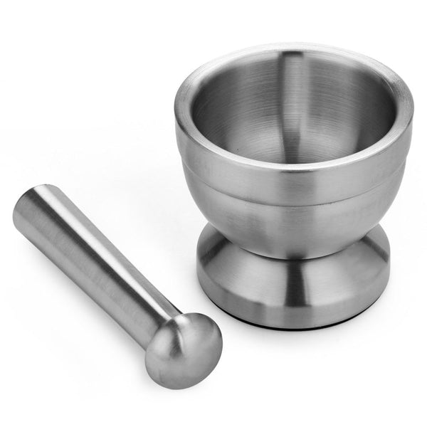 Mortar & Pestles Stainless Steel Mortar And Pestle Manual Herb Grinder Kitchen Utensil