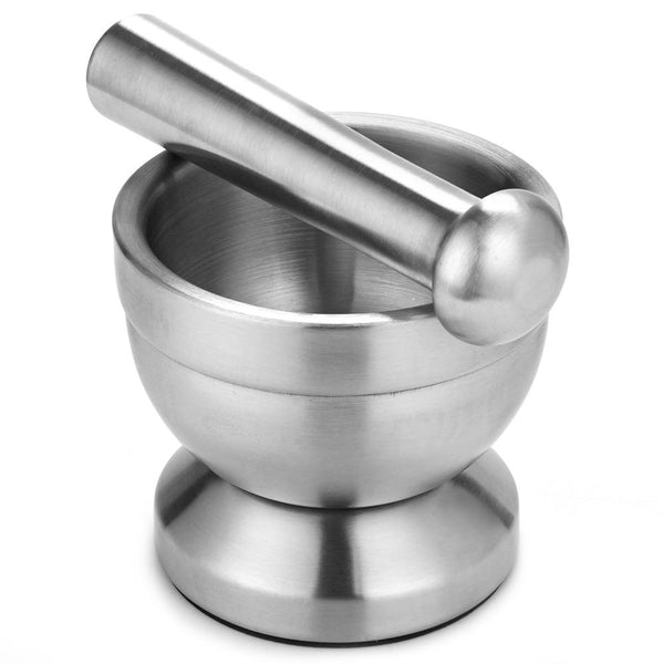 Mortar & Pestles Stainless Steel Mortar And Pestle Manual Herb Grinder Kitchen Utensil