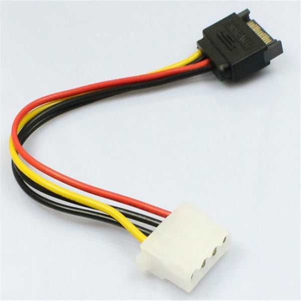 Drive Cables & Adapters 15 Pin Sata Male To 4 Molex Female Ide Hdd Power Hard Drive Cable