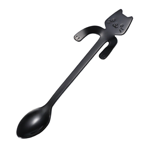 Spoons Cute Stainless Steel Cat Coffee