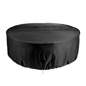 Outdoor Furniture Covers Dustproof Waterproof Black Outdoor Garden Round Table Furniture Cover