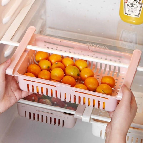 Food Storage Containers Refrigerator Storage Box Retractable Kitchen Drawer