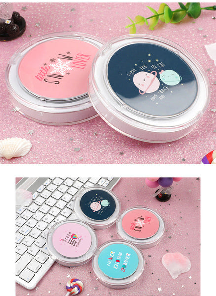 Makeup Mirrors Led Mini Makeup Mirror Portable Rechargeable Folding Cartoon Theme