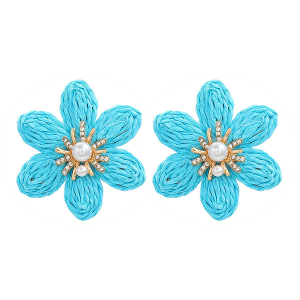 Earrings Women Ladies Party Accessories Flower Stud Fashion Jewellery