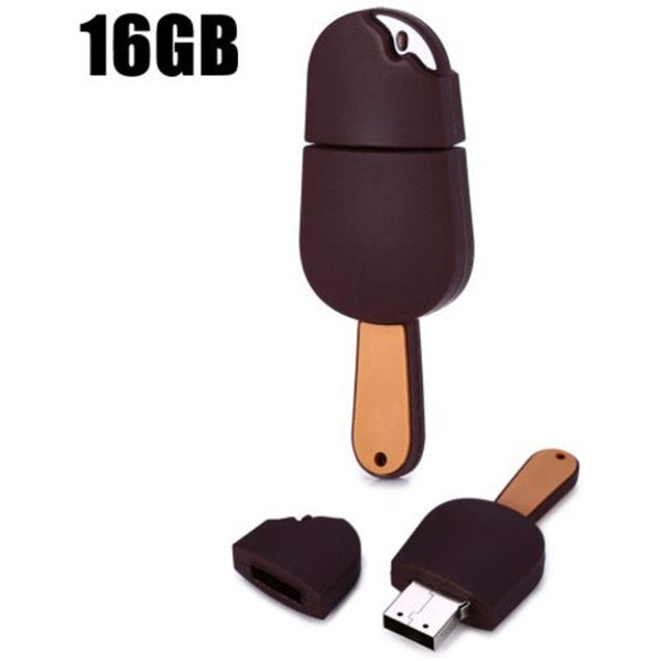 USB Flash Drives 16Gb Chocolate Ice Cream Usb 2.0 Stick / Flash Memory Drive