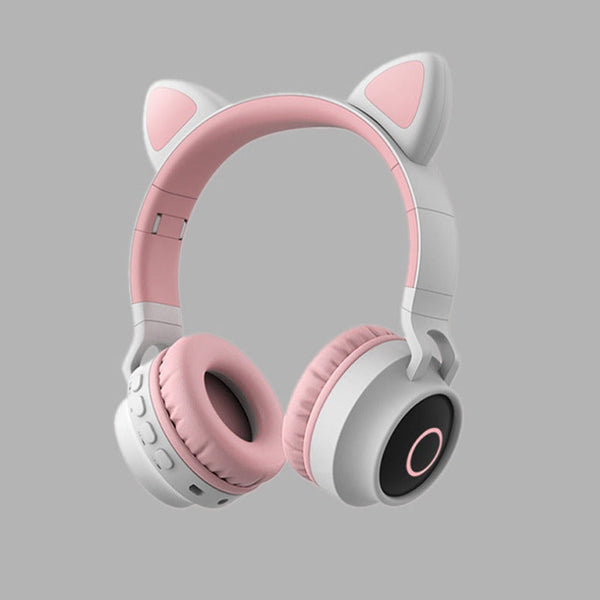 Cute Led Wireless Bluetooth 5.0 Headphones Kids Headset