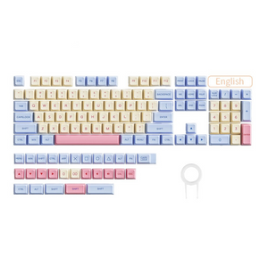 Keyboards & Keypads Keycap Keyboard Marshmallow 132 Keys Pbt Dye Sublimation Mechanical Keycaps Pack