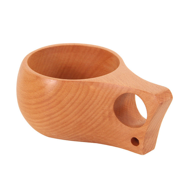 Mugs Finnish Kuksa Outdoors Beech Wooden Coffee Cup