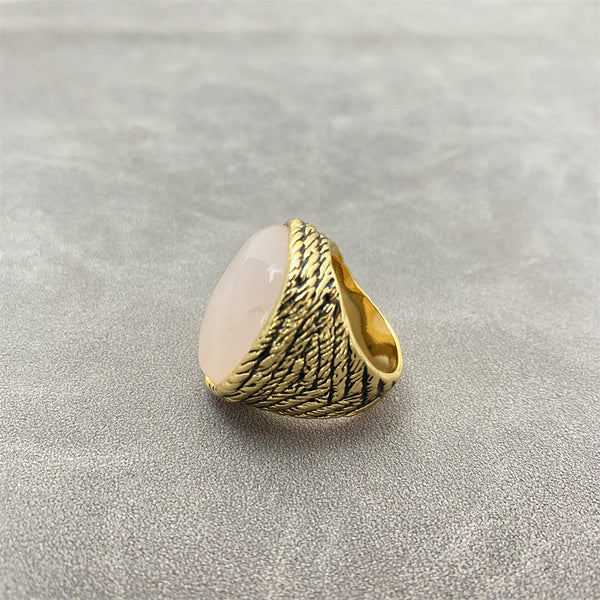 Rings The Natural Stone Ring With Modern High End Design Crafted From Copper