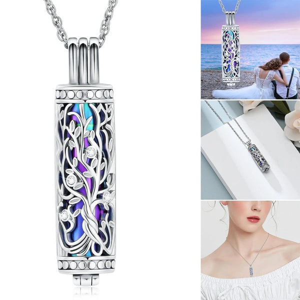 Necklaces & Pendants 1Pc Cremation Jewelry Cylinder Urn Necklace For Ashes Memorial Keepsake