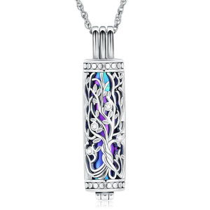 Necklaces & Pendants 1Pc Cremation Jewelry Cylinder Urn Necklace For Ashes Memorial Keepsake