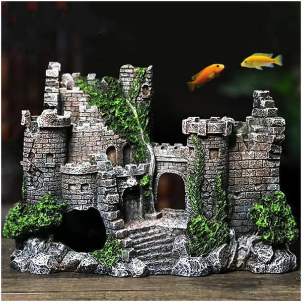 Aquariums Sweethome Resin Ancient Castle Artificial Ornaments Fish Tank Aquarium Decor